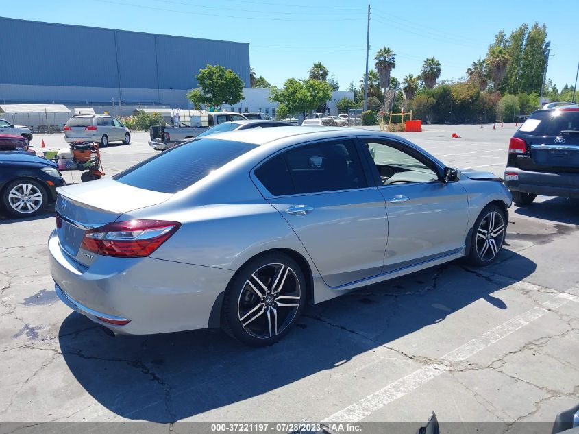 2017 HONDA ACCORD SEDAN SPORT - 1HGCR2F57HA036356