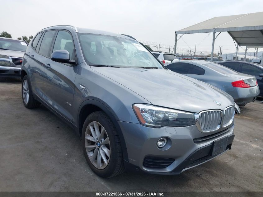 2016 BMW X3 XDRIVE28I - 5UXWX9C53G0D81128