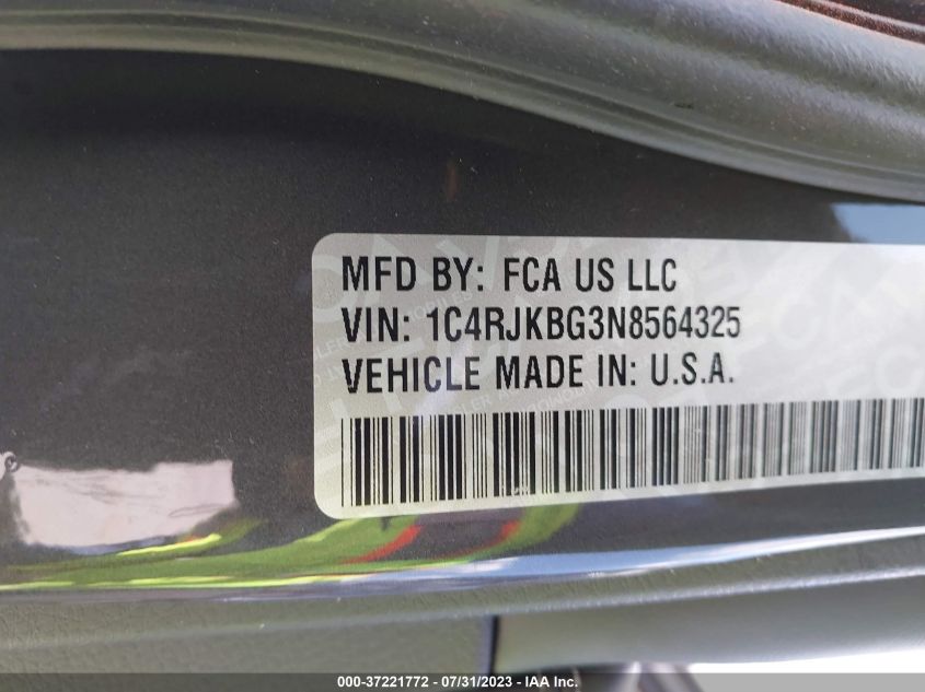 2022 JEEP GRAND CHEROKEE L LIMITED - 1C4RJKBG3N8564325