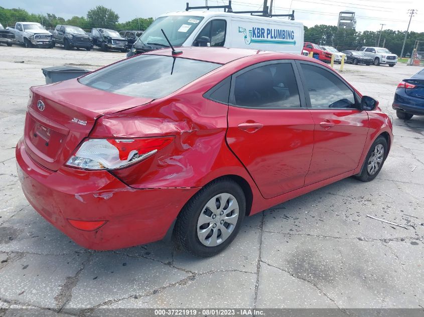 2016 HYUNDAI ACCENT SE - KMHCT4AE7GU101749