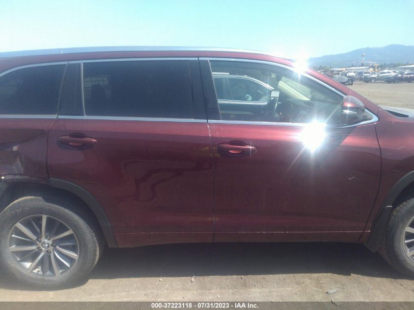 2017 TOYOTA HIGHLANDER XLE/SE - 5TDJZRFH7HS462642