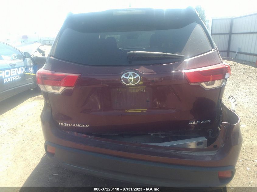 2017 TOYOTA HIGHLANDER XLE/SE - 5TDJZRFH7HS462642