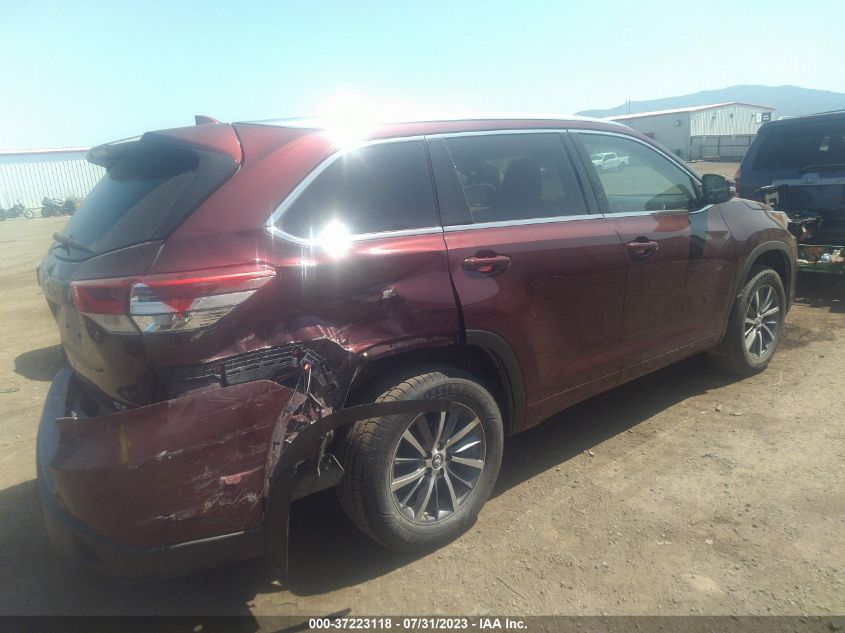 2017 TOYOTA HIGHLANDER XLE/SE - 5TDJZRFH7HS462642