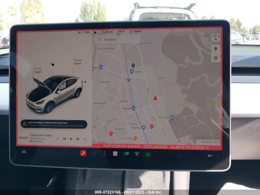 2023 TESLA MODEL Y LONG RANGE - 7SAYGDEE3PF630510