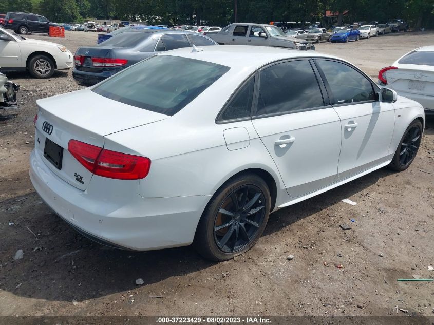 2014 AUDI A4 PREMIUM PLUS - WAUHFAFL4EA003491