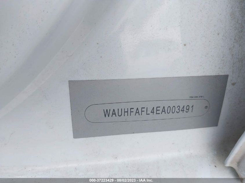 2014 AUDI A4 PREMIUM PLUS - WAUHFAFL4EA003491