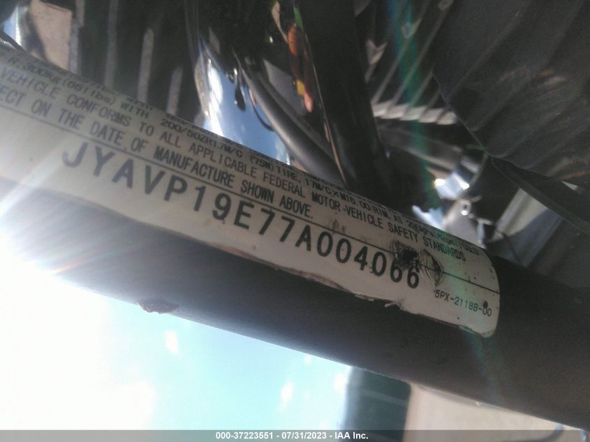 2007 YAMAHA XV1700 PC JYAVP19E77A004066