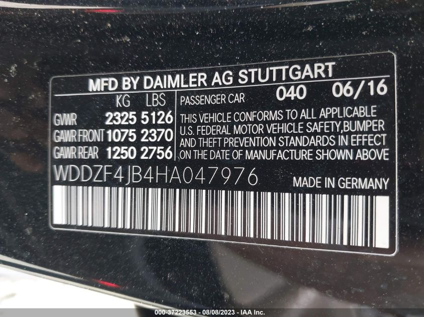 2017 MERCEDES-BENZ E-CLASS E 300 - WDDZF4JB4HA047976