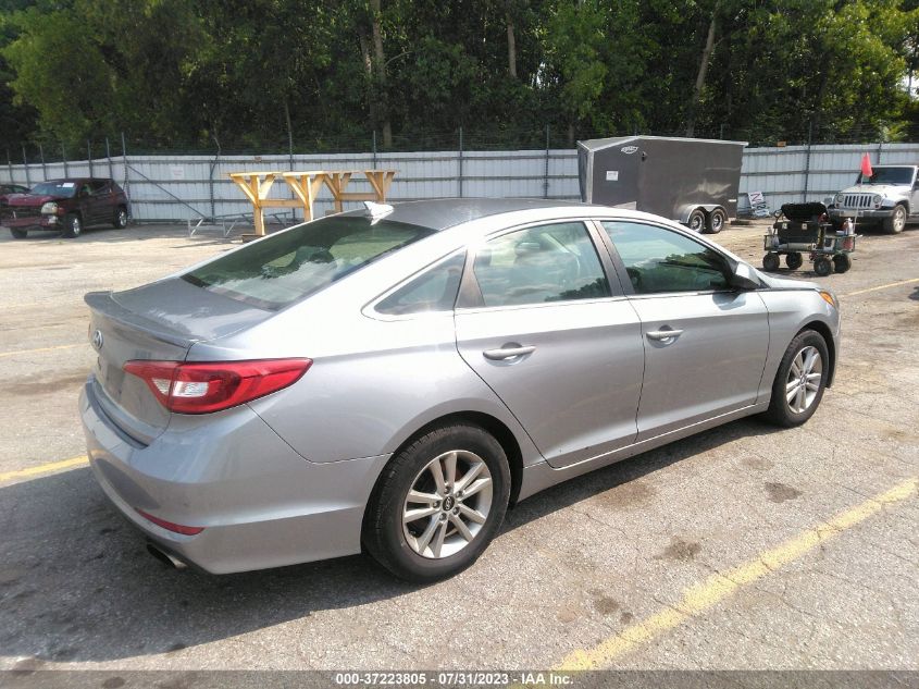 2017 HYUNDAI SONATA 2.4L - 5NPE24AF9HH516852