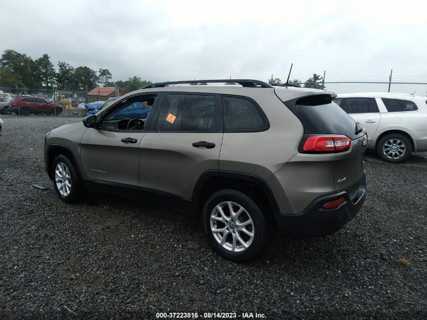 2016 JEEP CHEROKEE SPORT - 1C4PJMAB2GW344343