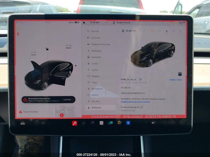 2019 TESLA MODEL 3 RANGE - 5YJ3E1EA4KF447277