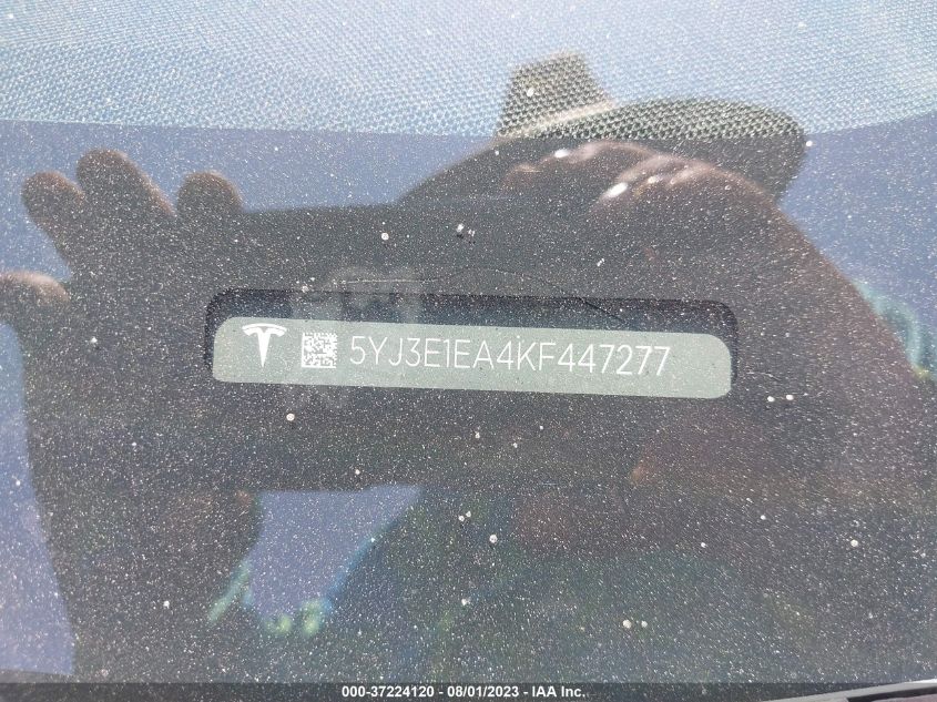 2019 TESLA MODEL 3 RANGE - 5YJ3E1EA4KF447277