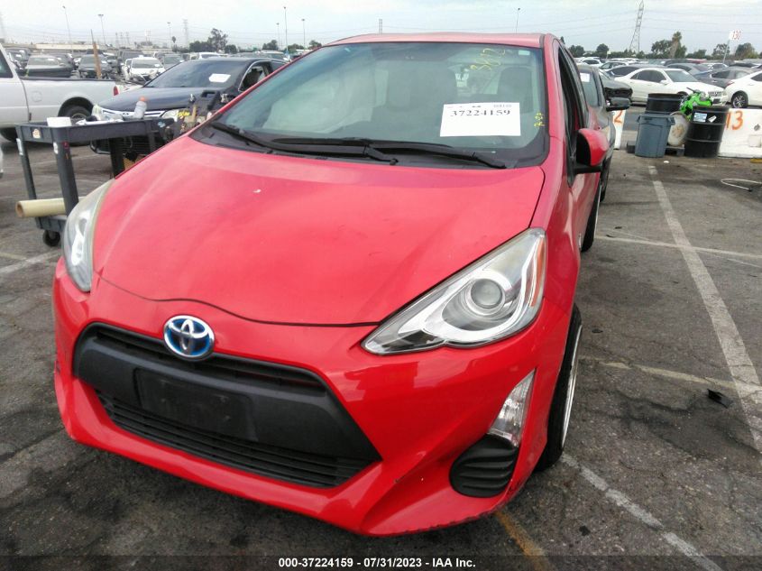 2016 TOYOTA PRIUS C ONE/TWO/THREE/FOUR - JTDKDTB32G1123812