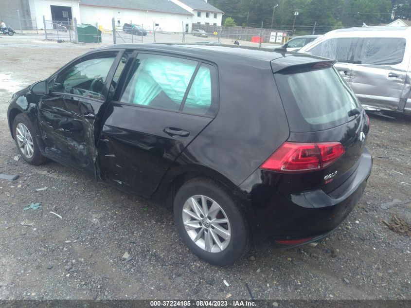 2017 VOLKSWAGEN GOLF S - 3VW217AU7HM010949