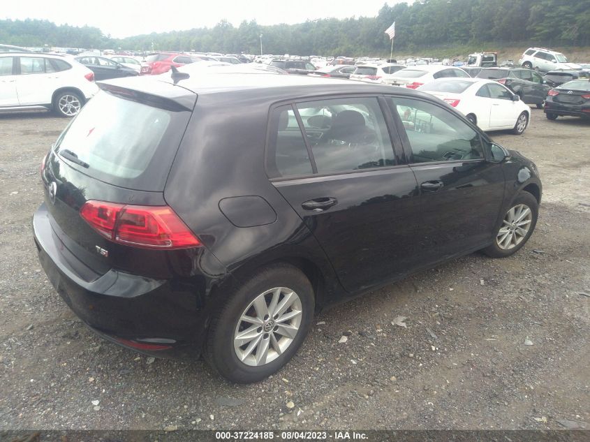 2017 VOLKSWAGEN GOLF S - 3VW217AU7HM010949