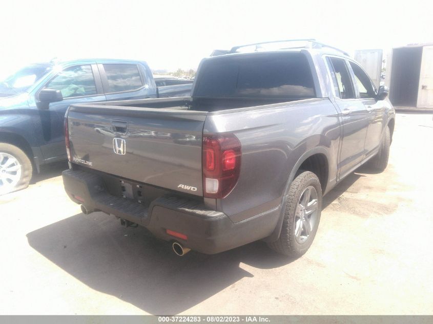2021 HONDA RIDGELINE RTL-E - 5FPYK3F76MB011733