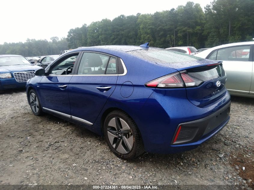 2020 HYUNDAI IONIQ HYBRID LIMITED - KMHC05LCXLU201607