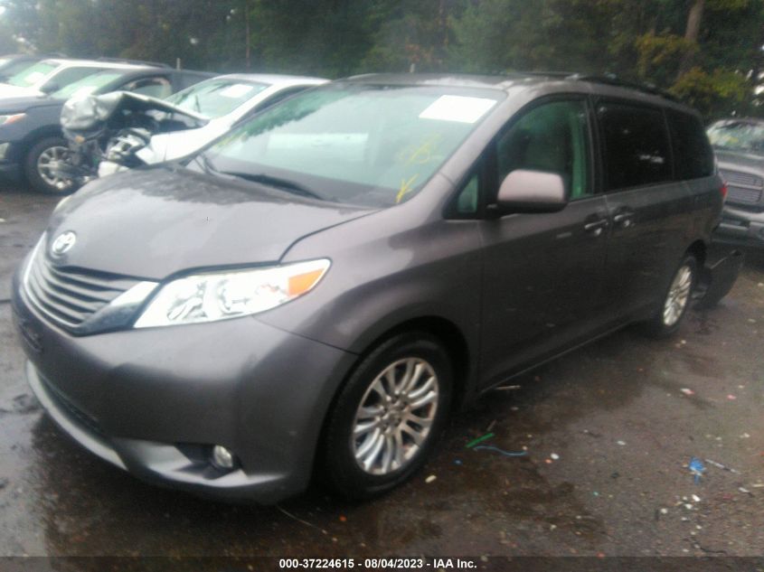 2014 TOYOTA SIENNA XLE/XLE AAS/LTD - 5TDYK3DC3ES500533
