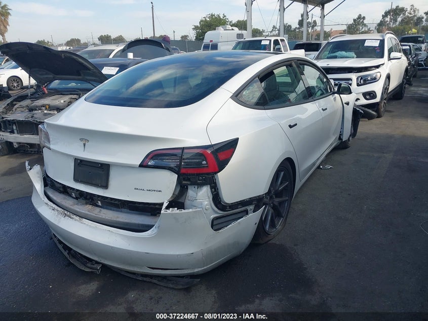 VIN 5YJ3E1EB2MF034169 2021 TESLA MODEL 3