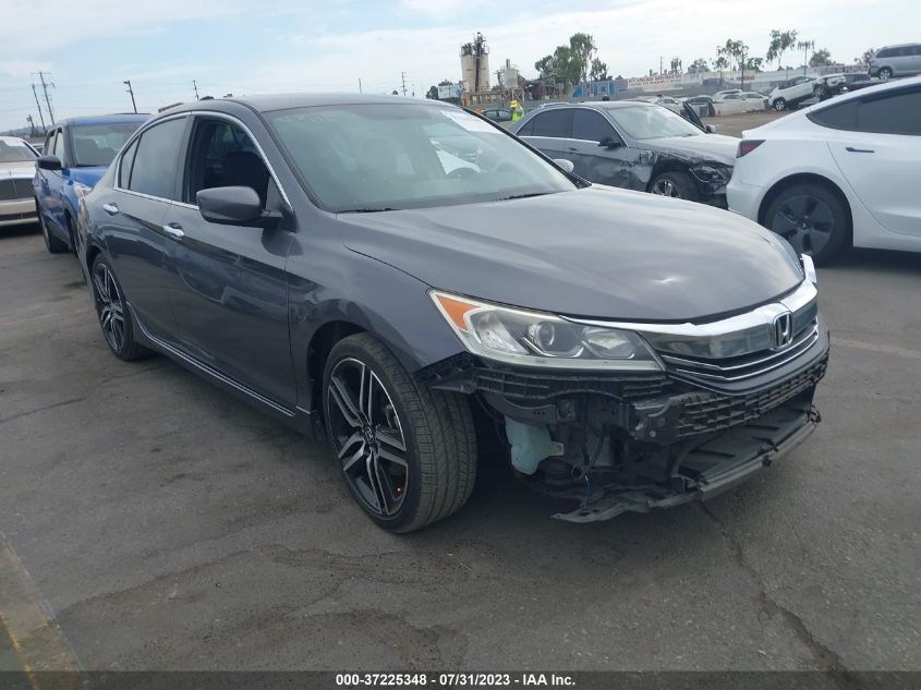 2016 HONDA ACCORD SEDAN SPORT - 1HGCR2F54GA112016