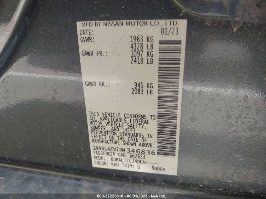 2023 NISSAN ALTIMA 2.5 SL - 1N4BL4EV7PN346836