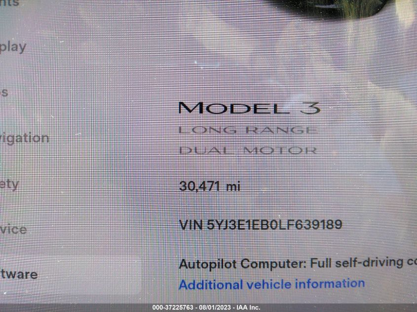 5YJ3E1EB0LF639189 Tesla Model 3  15