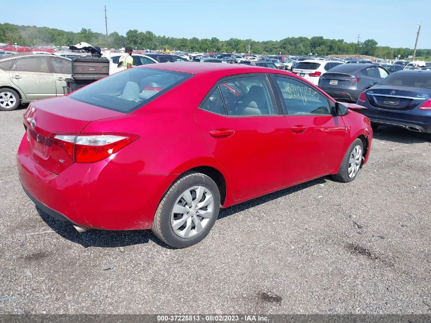 2014 TOYOTA COROLLA L/LE/S/S PLUS/LE PLUS - 2T1BURHE1EC209309