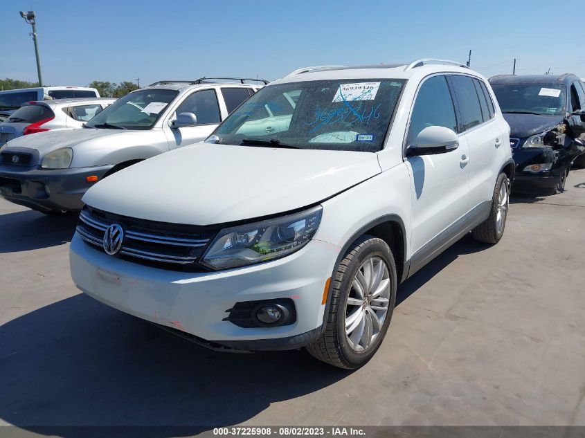 2016 VOLKSWAGEN TIGUAN SE - WVGBV7AX3GW592883