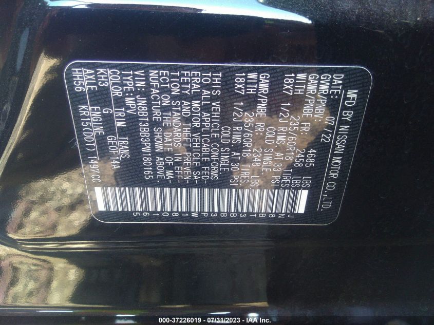 2023 NISSAN ROGUE SV - JN8BT3BB3PW180165