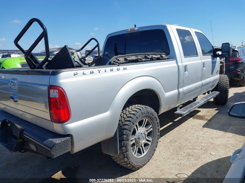 2015 FORD SUPER DUTY F-250 SRW LARIAT/PLATINUM - 1FT7W2BT4FEC09219