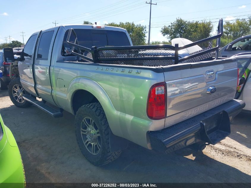 2015 FORD SUPER DUTY F-250 SRW LARIAT/PLATINUM - 1FT7W2BT4FEC09219