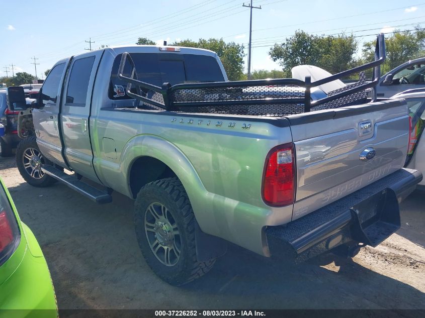 2015 FORD SUPER DUTY F-250 SRW LARIAT/PLATINUM - 1FT7W2BT4FEC09219