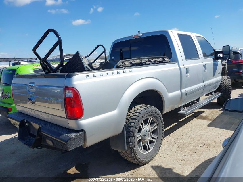 2015 FORD SUPER DUTY F-250 SRW LARIAT/PLATINUM - 1FT7W2BT4FEC09219