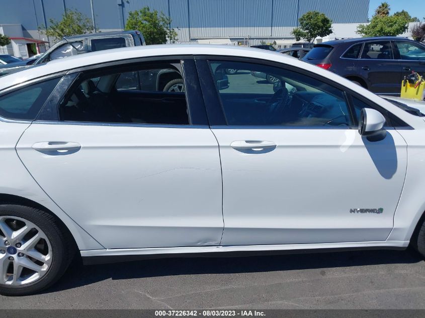 2017 FORD FUSION HYBRID SE - 3FA6P0LU2HR278579