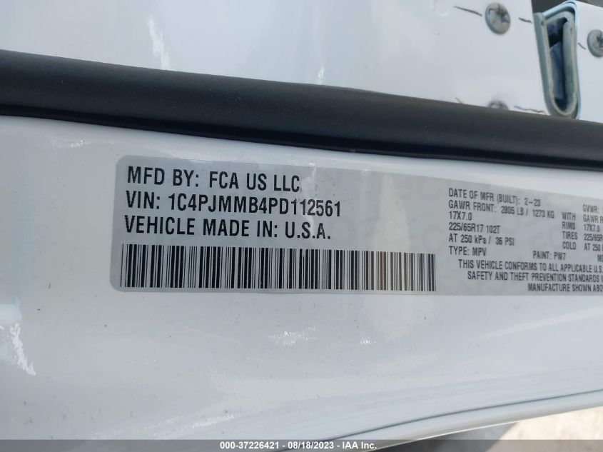 2023 JEEP CHEROKEE ALTITUDE LUX - 1C4PJMMB4PD112561