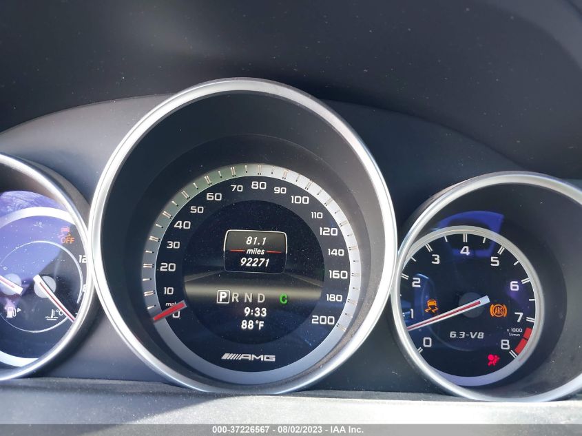 2013 MERCEDES-BENZ C-CLASS C 63 AMG - WDDGF7HB1DA873077