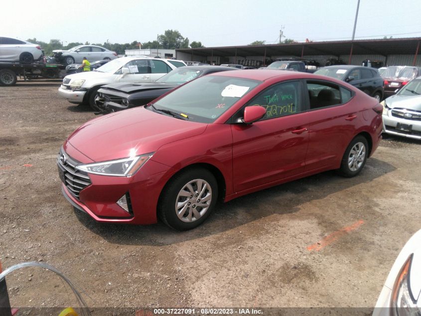 2019 HYUNDAI ELANTRA SE - KMHD74LF5KU780041