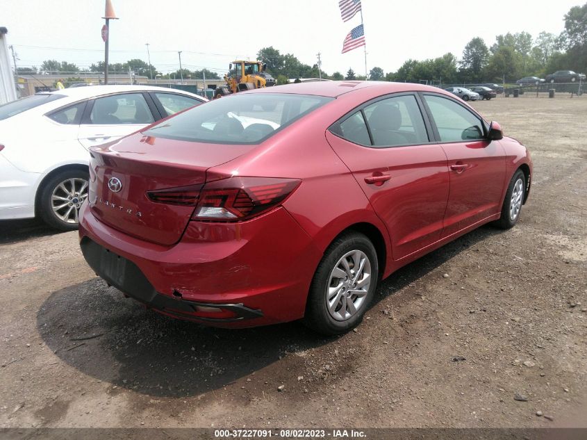 2019 HYUNDAI ELANTRA SE - KMHD74LF5KU780041