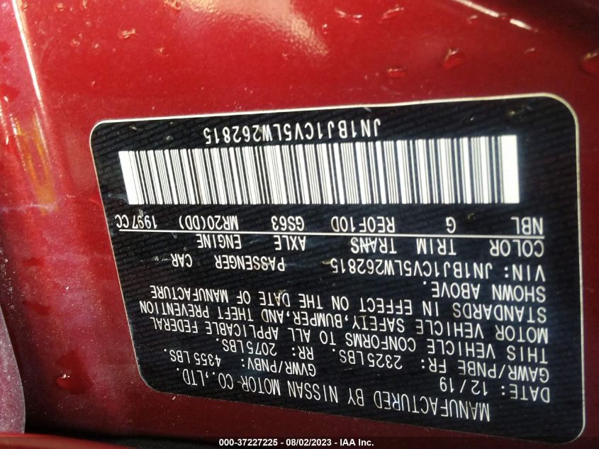 2020 NISSAN ROGUE SPORT S - JN1BJ1CV5LW262815