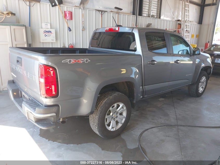 VIN 1GCGTCEN8M1266751 2021 CHEVROLET COLORADO 4WD LT