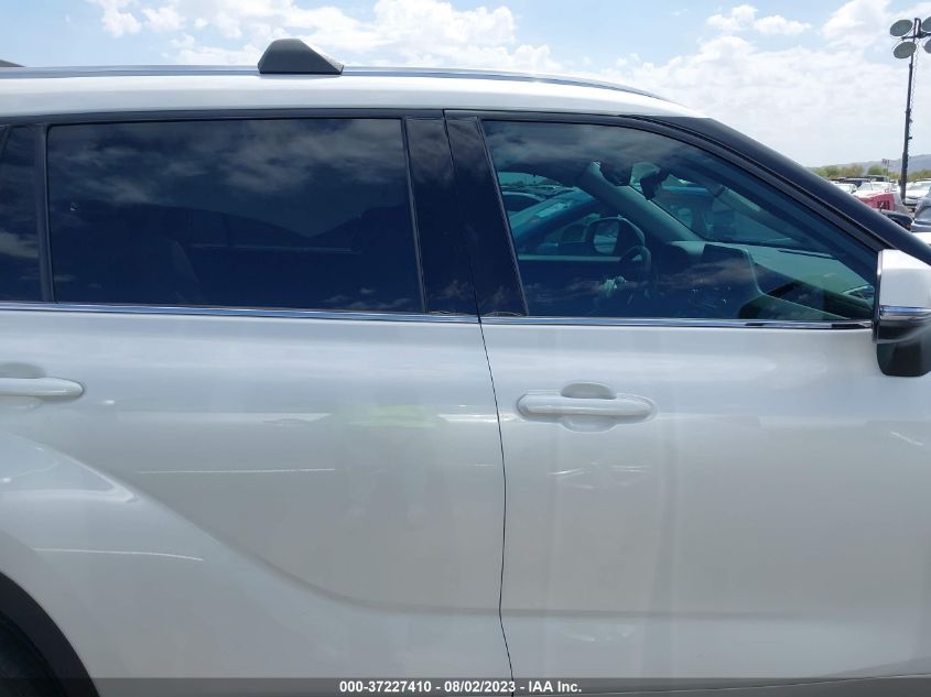 2020 TOYOTA HIGHLANDER XLE - 5TDHZRAH9LS510382