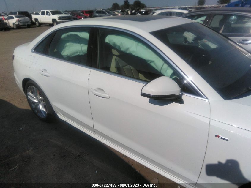 2022 AUDI A4 SEDAN S LINE PREMIUM PLUS - WAUEAAF43NN013819