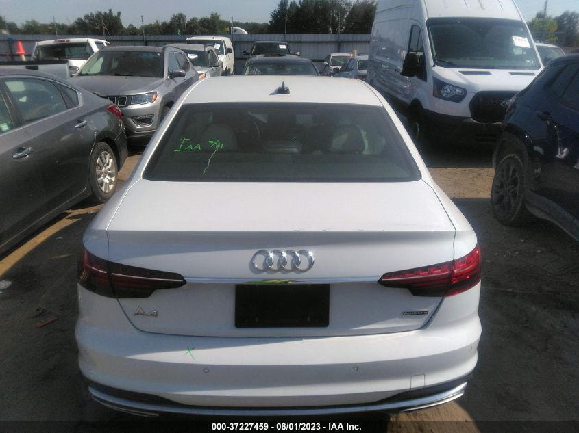 2022 AUDI A4 SEDAN S LINE PREMIUM PLUS - WAUEAAF43NN013819