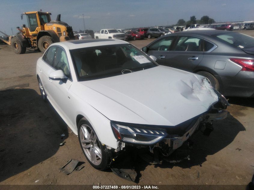 2022 AUDI A4 SEDAN S LINE PREMIUM PLUS - WAUEAAF43NN013819