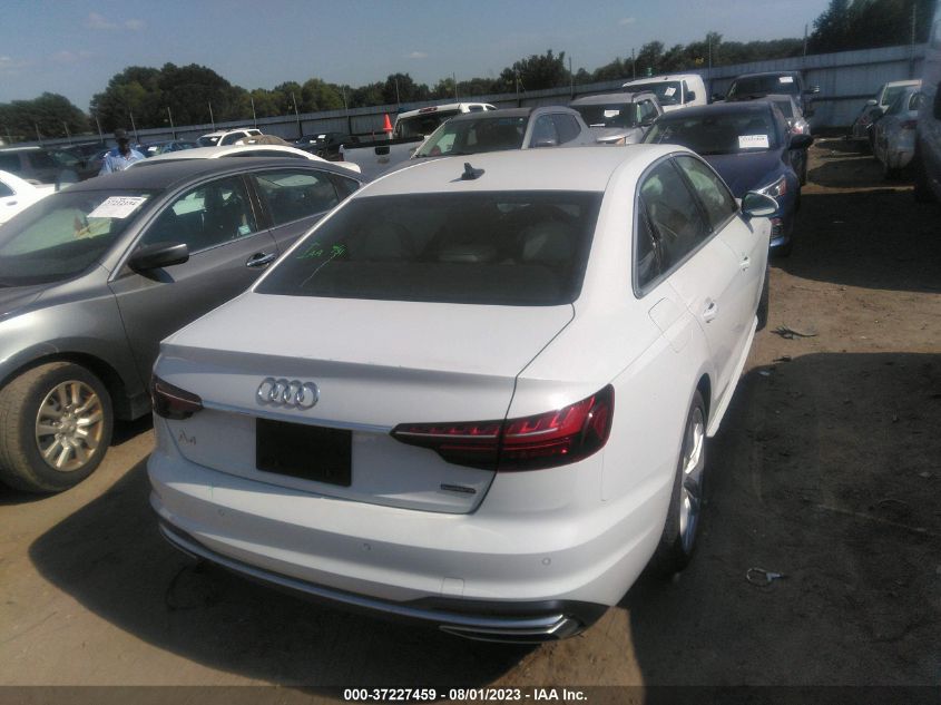 2022 AUDI A4 SEDAN S LINE PREMIUM PLUS - WAUEAAF43NN013819