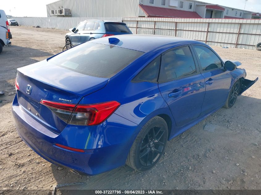 2022 HONDA CIVIC SEDAN SPORT - 2HGFE2F53NH557516