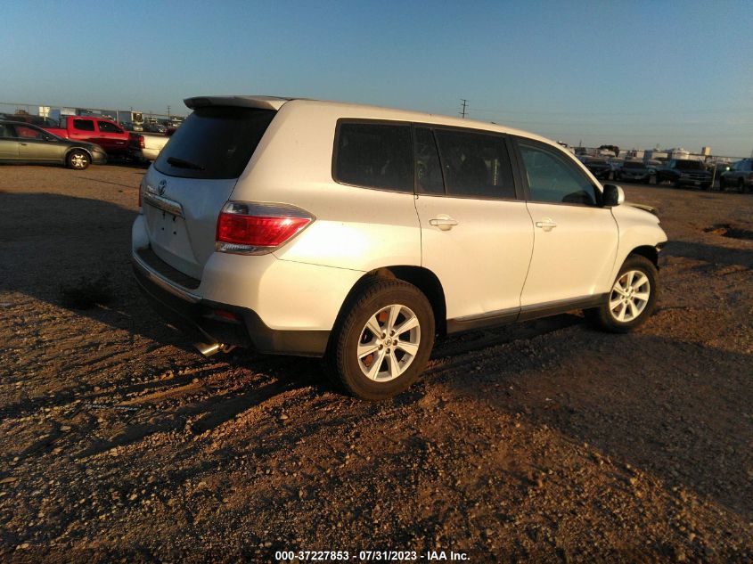 2013 TOYOTA HIGHLANDER - 5TDZA3EH4DS039777