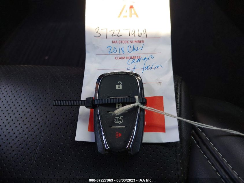 2018 CHEVROLET CAMARO 2SS - 1G1FG1R76J0184527