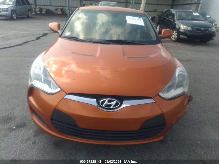 2013 HYUNDAI VELOSTER W/BLACK INT - KMHTC6ADXDU155142