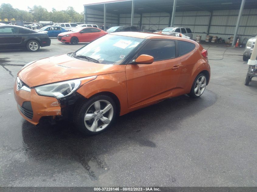 2013 HYUNDAI VELOSTER W/BLACK INT - KMHTC6ADXDU155142